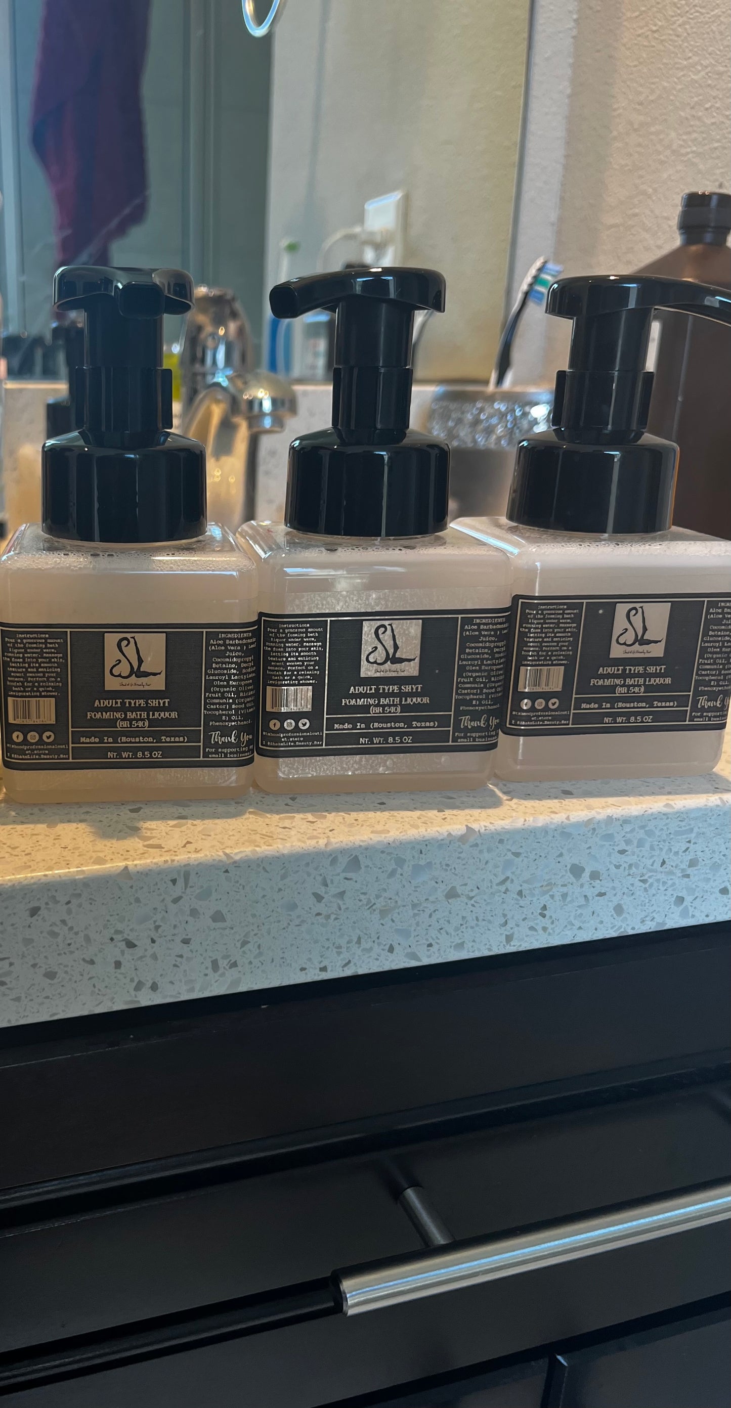 Adult Type Shyt Foaming Bath Liquor