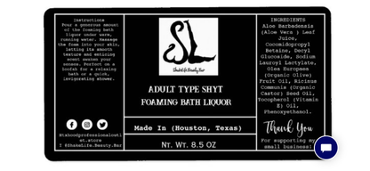 Adult Type Shyt Foaming Bath Liquor